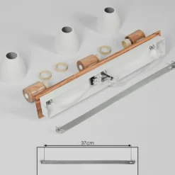 Luminaires Scandinaves-hofstein Plafonnier Kouek Écru, Blanc, 3 lumières