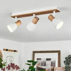 Luminaires Scandinaves-hofstein Plafonnier Kouek Écru, Blanc, 3 lumières