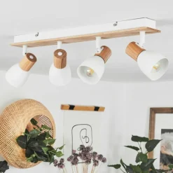 Luminaires Scandinaves-hofstein Plafonnier Kouek Écru, Blanc, 4 lumières