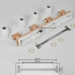 Luminaires Scandinaves-hofstein Plafonnier Kouek Écru, Blanc, 4 lumières