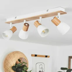 Luminaires Scandinaves-hofstein Plafonnier Kouek Écru, Blanc, 4 lumières