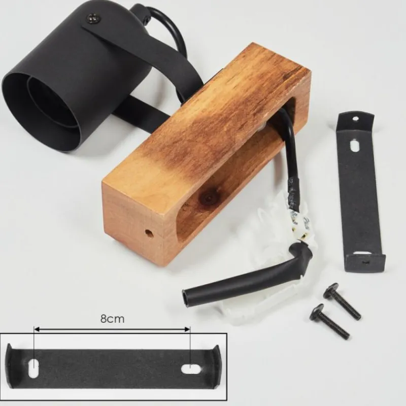 Luminaires Scandinaves-hofstein Plafonnier Kouk Écru, Noir, 1 lumière