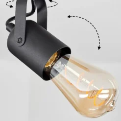 Luminaires Scandinaves-hofstein Plafonnier Kouk Écru, Noir, 4 lumières