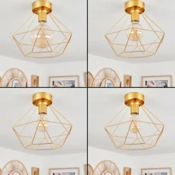 hofstein Plafonnier Koulamon Laiton, 1 lumière* Plafonniers