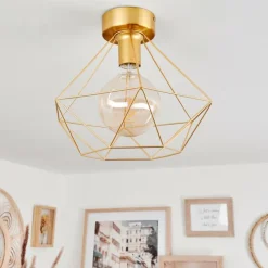 hofstein Plafonnier Koulamon Laiton, 1 lumière* Plafonniers