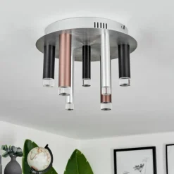 hofstein Plafonnier Krachang LED Aluminium, 1 lumière* Éclairage Led