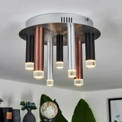 hofstein Plafonnier Krachang LED Aluminium, 1 lumière* Éclairage Led