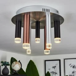 hofstein Plafonnier Krachang LED Aluminium, 1 lumière* Éclairage Led
