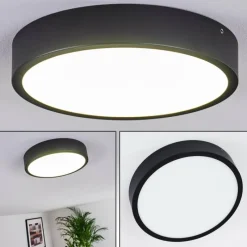 hofstein Plafonnier Kragos LED Noir, 1 lumière