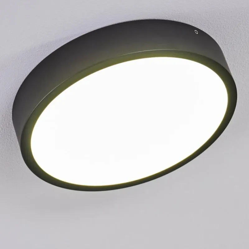 hofstein Plafonnier Kragos LED Noir, 1 lumière