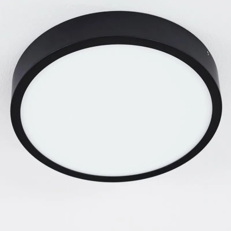 hofstein Plafonnier Kragos LED Noir, 1 lumière