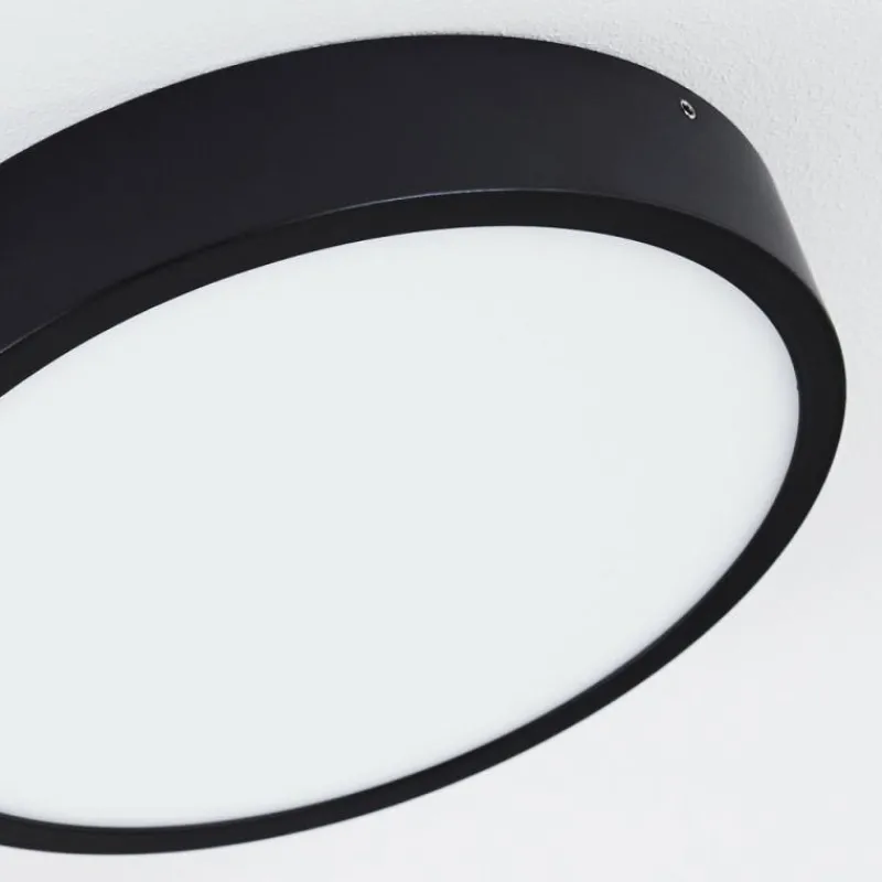 hofstein Plafonnier Kragos LED Noir, 1 lumière