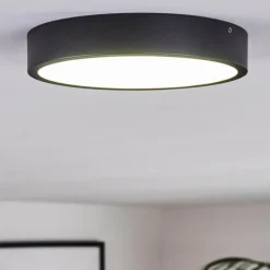 hofstein Plafonnier Kragos LED Noir, 1 lumière