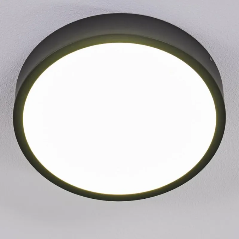 hofstein Plafonnier Kragos LED Noir, 1 lumière