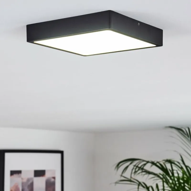 hofstein Plafonnier Kragos LED Noir, Blanc, 1 lumière