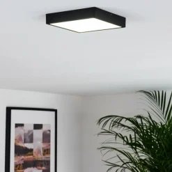 hofstein Plafonnier Kragos LED Noir, Blanc, 1 lumière