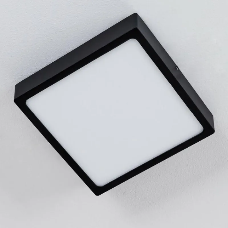 hofstein Plafonnier Kragos LED Noir, 1 lumière