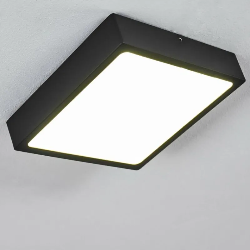 hofstein Plafonnier Kragos LED Noir, 1 lumière