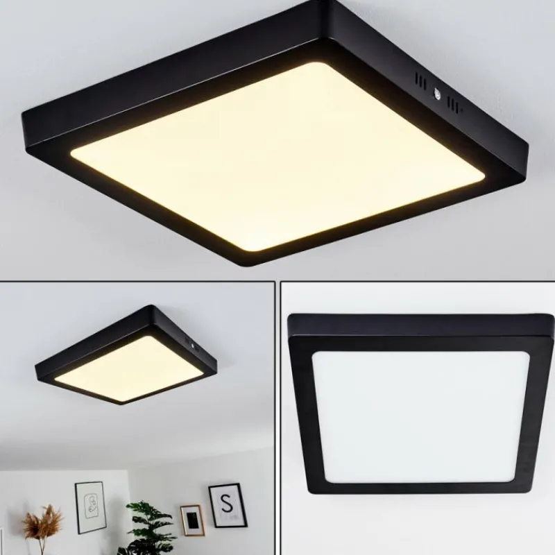 hofstein Plafonnier Kragos Noir, 1 lumière