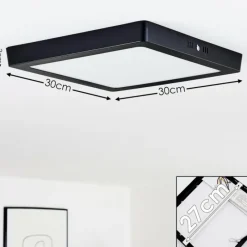 hofstein Plafonnier Kragos Noir, 1 lumière