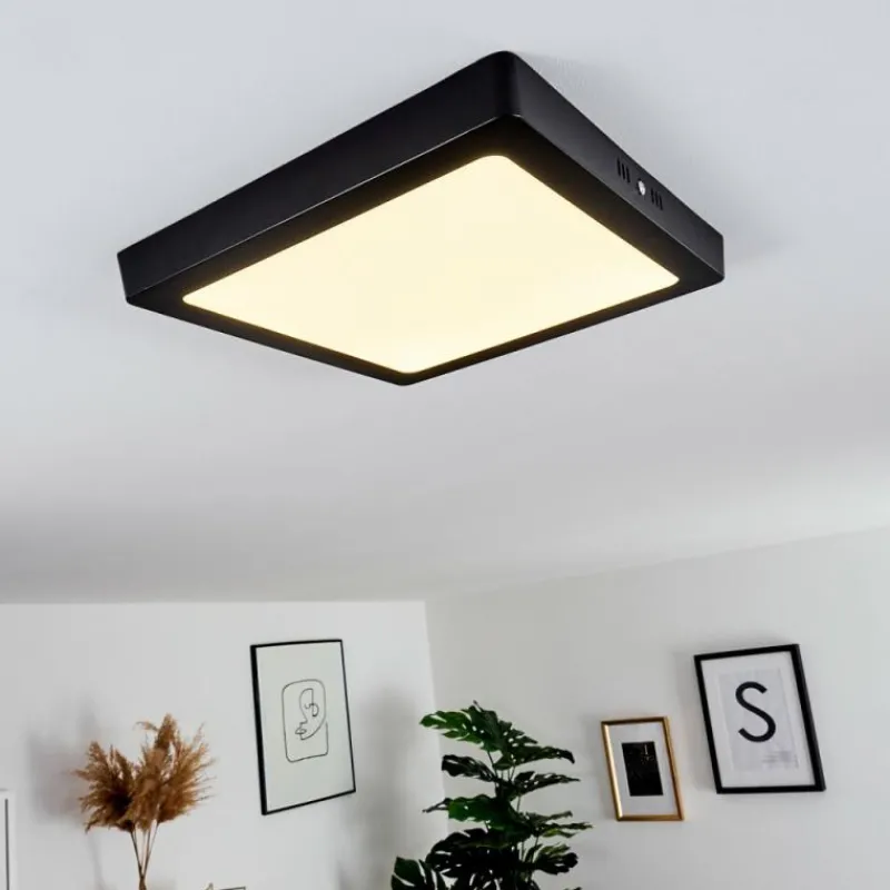 hofstein Plafonnier Kragos Noir, 1 lumière