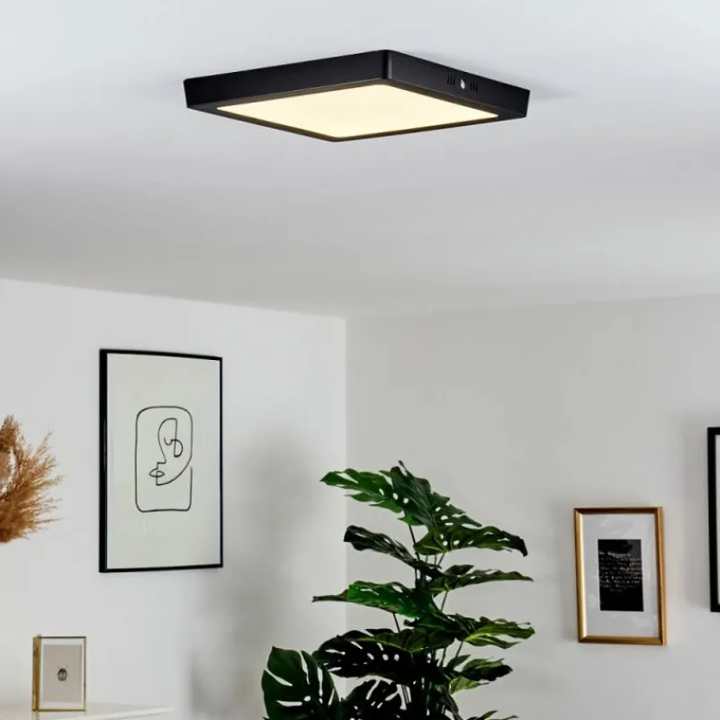 hofstein Plafonnier Kragos Noir, 1 lumière