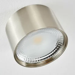 hofstein Plafonnier Kristallo LED Nickel mat, 1 lumière