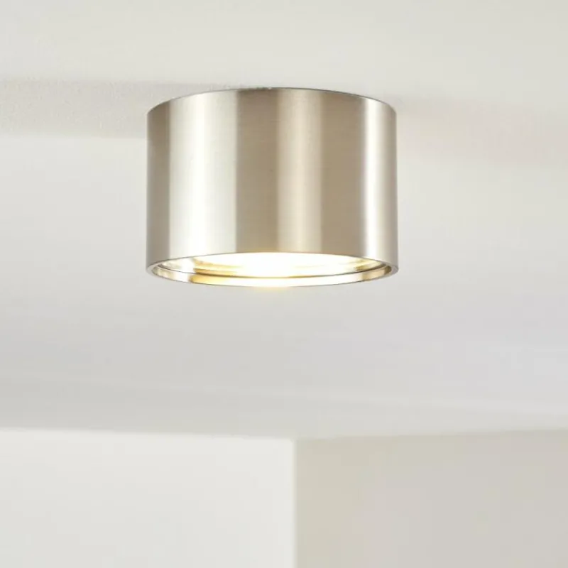 hofstein Plafonnier Kristallo LED Nickel mat, 1 lumière