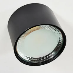 hofstein Plafonnier Kristallo LED Noir, 1 lumière