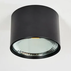 hofstein Plafonnier Kristallo LED Noir, 1 lumière