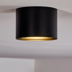 hofstein Plafonnier Kristallo LED Noir, 1 lumière