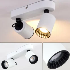 Lampes Vintages & Rétros-hofstein Plafonnier Kullaberg Blanc, 2 lumières