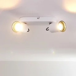 Lampes Vintages & Rétros-hofstein Plafonnier Kullaberg Blanc, 2 lumières