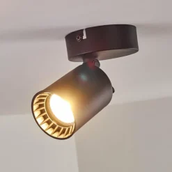 hofstein Plafonnier Kullaberg Noir, 1 lumière