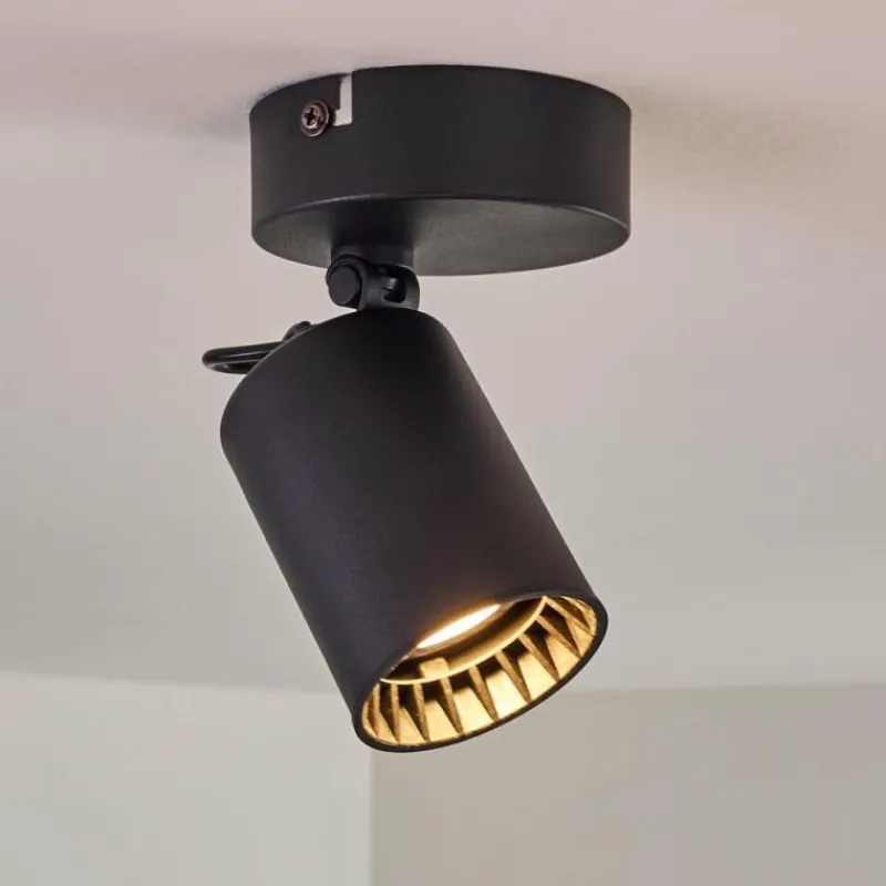 hofstein Plafonnier Kullaberg Noir, 1 lumière