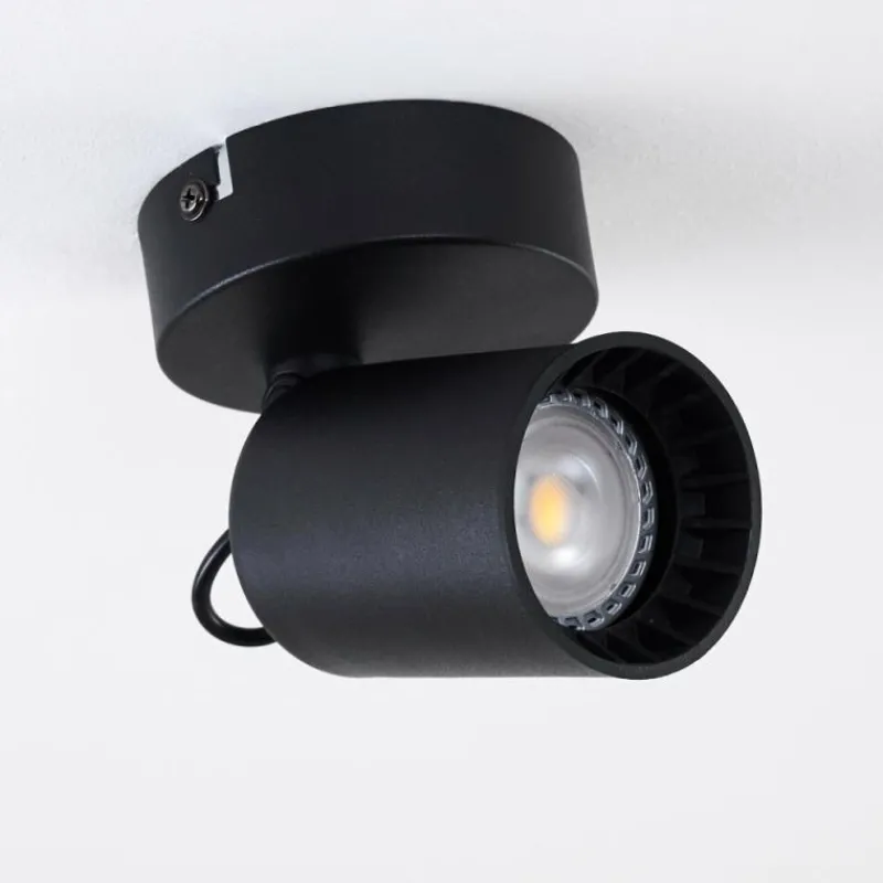 hofstein Plafonnier Kullaberg Noir, 1 lumière