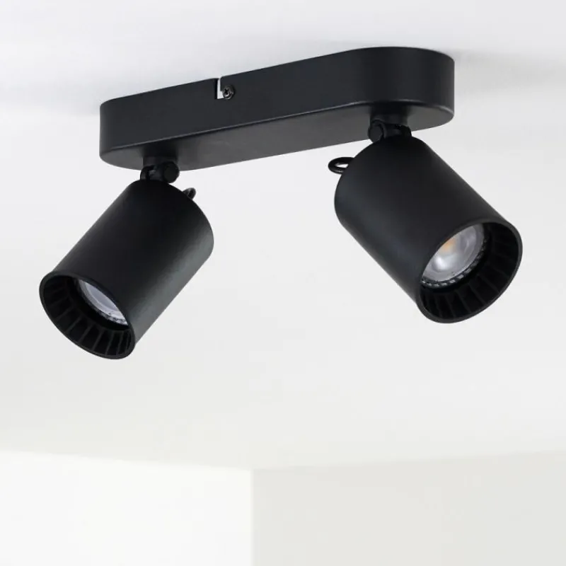 hofstein Plafonnier Kullaberg Noir, 2 lumières