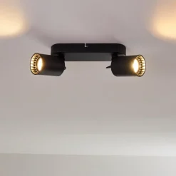 hofstein Plafonnier Kullaberg Noir, 2 lumières