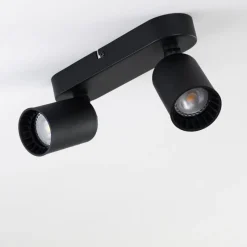 hofstein Plafonnier Kullaberg Noir, 2 lumières