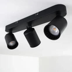 hofstein Plafonnier Kullaberg Noir, 3 lumières