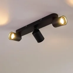 hofstein Plafonnier Kullaberg Noir, 3 lumières