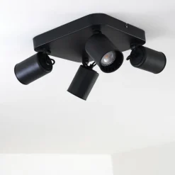 Lampes Vintages & Rétros-hofstein Plafonnier Kullaberg Noir, 4 lumières