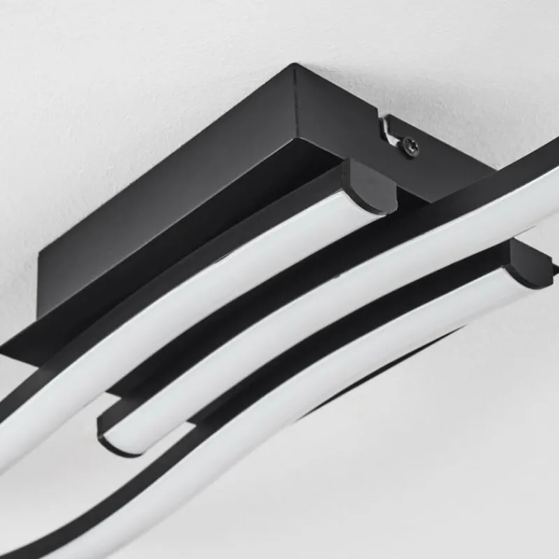 hofstein Plafonnier Kumahu LED Noir, 1 lumière