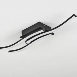 hofstein Plafonnier Kumahu LED Noir, 1 lumière