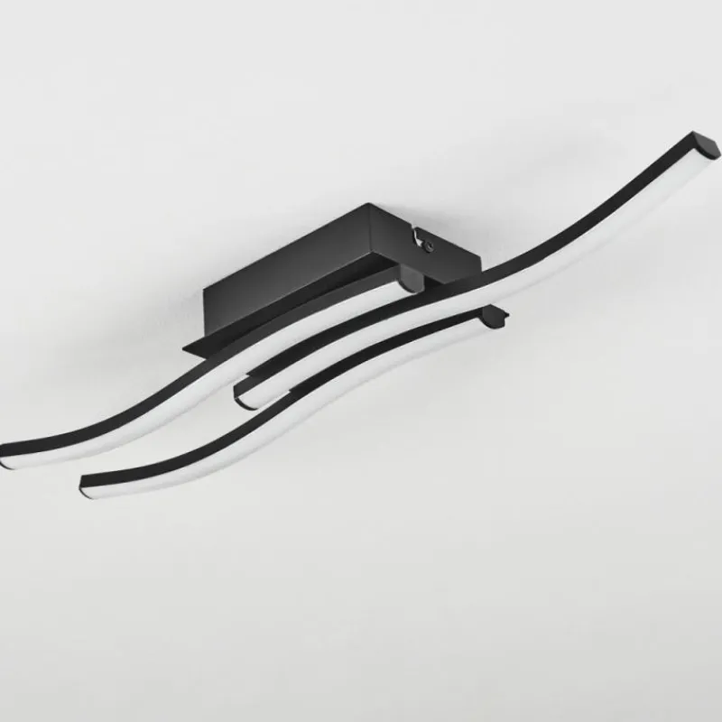 hofstein Plafonnier Kumahu LED Noir, 1 lumière