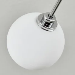 hofstein Plafonnier Lacosse LED Chrome, Nickel mat, 21 lumières