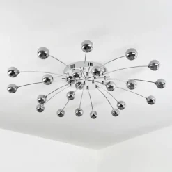 hofstein Plafonnier Lacosse LED Chrome, 21 lumières