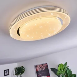 hofstein Plafonnier Laganadi LED Blanc, 1 lumière, Télécommandes