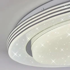 hofstein Plafonnier Laganadi LED Blanc, 1 lumière, Télécommandes