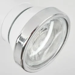 hofstein Plafonnier Lanrigan Chrome, Blanc, 1 lumière